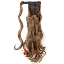 Load image into Gallery viewer, s-noilite 23" Long Curly Clip In Hair Tail False Hair Ponytail Hairpiece With Hairpins Synthetic Hair Pony Tail Hair Extension