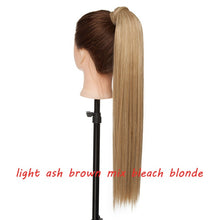 Load image into Gallery viewer, s-noilite 23" Long Curly Clip In Hair Tail False Hair Ponytail Hairpiece With Hairpins Synthetic Hair Pony Tail Hair Extension