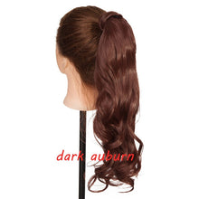 Load image into Gallery viewer, s-noilite 23" Long Curly Clip In Hair Tail False Hair Ponytail Hairpiece With Hairpins Synthetic Hair Pony Tail Hair Extension