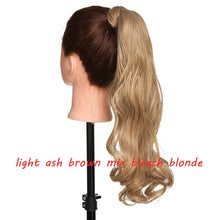 Load image into Gallery viewer, s-noilite 23" Long Curly Clip In Hair Tail False Hair Ponytail Hairpiece With Hairpins Synthetic Hair Pony Tail Hair Extension