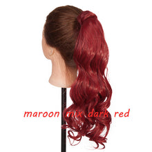 Load image into Gallery viewer, s-noilite 23" Long Curly Clip In Hair Tail False Hair Ponytail Hairpiece With Hairpins Synthetic Hair Pony Tail Hair Extension