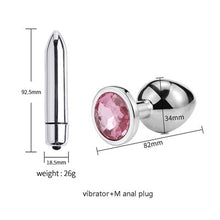 Load image into Gallery viewer, Runyu Smooth Anal Toys Metal Butt Plug Masturbator for Man Anal Vibrators Anal Plug Private Goods for Men Adult Toys Sex Shop