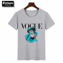 Load image into Gallery viewer, Women 2020 Summer Graphic Tee Shirt Femme Funny Princess Vogue Harajuku T Shirt Korean Tops Kawaii Streetwear Camiseta Mujer