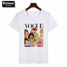 Load image into Gallery viewer, Women 2020 Summer Graphic Tee Shirt Femme Funny Princess Vogue Harajuku T Shirt Korean Tops Kawaii Streetwear Camiseta Mujer