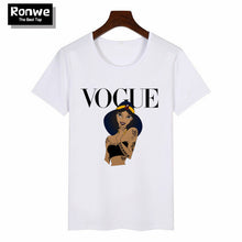 Load image into Gallery viewer, Women 2020 Summer Graphic Tee Shirt Femme Funny Princess Vogue Harajuku T Shirt Korean Tops Kawaii Streetwear Camiseta Mujer