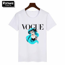 Load image into Gallery viewer, Women 2020 Summer Graphic Tee Shirt Femme Funny Princess Vogue Harajuku T Shirt Korean Tops Kawaii Streetwear Camiseta Mujer