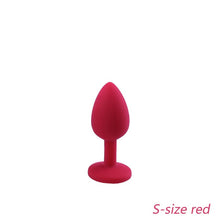 Load image into Gallery viewer, DOPAMONKEY Safe Silicone Butt Plug With Crystal Jewelry Anal Plug Vaginal Plug Sex Toys For Woman Men Anal Dilator Toys for Gay