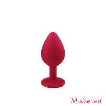Load image into Gallery viewer, DOPAMONKEY Safe Silicone Butt Plug With Crystal Jewelry Anal Plug Vaginal Plug Sex Toys For Woman Men Anal Dilator Toys for Gay