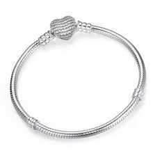 Load image into Gallery viewer, BAOPON High Quality Authentic Silver Color Snake Chain Fine Bracelet Fit European Charm Bracelet for Women DIY Jewelry Making