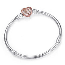 Load image into Gallery viewer, BAOPON High Quality Authentic Silver Color Snake Chain Fine Bracelet Fit European Charm Bracelet for Women DIY Jewelry Making