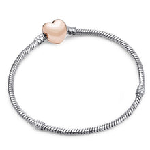Load image into Gallery viewer, BAOPON High Quality Authentic Silver Color Snake Chain Fine Bracelet Fit European Charm Bracelet for Women DIY Jewelry Making