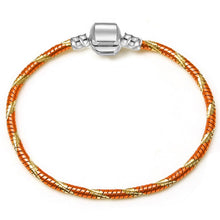 Load image into Gallery viewer, BAOPON High Quality Authentic Silver Color Snake Chain Fine Bracelet Fit European Charm Bracelet for Women DIY Jewelry Making