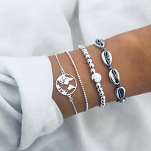 Load image into Gallery viewer, New Arrival Bracelet Sets Minimalist Gold Silver Color Hollow Lotus Bangle Bracelets Gift for Women Exquisite Party Jewelry