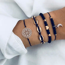 Load image into Gallery viewer, New Arrival Bracelet Sets Minimalist Gold Silver Color Hollow Lotus Bangle Bracelets Gift for Women Exquisite Party Jewelry