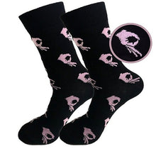 Load image into Gallery viewer, Unisex Vintage Knitted Long Funny Socks Women OK Gesture Printed Hip-Hop Trendy Cotton Hosiery Skateboard Female Streetwear Sox