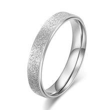 Load image into Gallery viewer, KNOCK High quality Fashion Simple Scrub Stainless Steel Women 's Rings 2 mm Width Rose Gold Color Finger Gift For Girl Jewelry