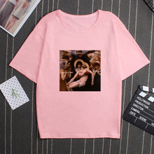 Load image into Gallery viewer, My Depression My Brain My Anxiety Letter Print Pink T Shirt Spoof Personality Vogue New Harajuku Casual Loose Women Top Clothing
