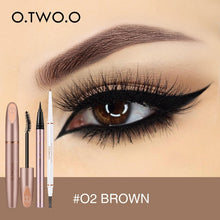 Load image into Gallery viewer, O.TWO.O 3pcs Eyes Makeup Set Ultra Fine 1.5mm Eyebrow Lengthening Mascara Long Lasting Waterproof Eyeliner Cosmetic Kit