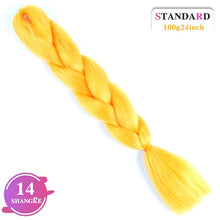 Load image into Gallery viewer, SHANGKE Pink Purple Blue Blonde Color Synthetic Jumbo Braids Ombre Braiding Hair Extension White Women