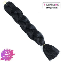 Load image into Gallery viewer, SHANGKE Pink Purple Blue Blonde Color Synthetic Jumbo Braids Ombre Braiding Hair Extension White Women