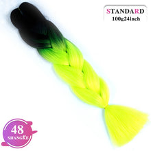 Load image into Gallery viewer, SHANGKE Pink Purple Blue Blonde Color Synthetic Jumbo Braids Ombre Braiding Hair Extension White Women