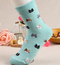 Load image into Gallery viewer, Jeseca 2020 Autumn Women Socks Cartoon Animal Cute Cat Sock for Girls Winter Thick Warm Cotton Sock for Ladies Christmas Gifts