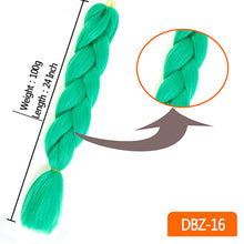 Load image into Gallery viewer, MUMUPI women 24inch Crochet Braids Box Braids 100g/pc Ombre Jumbo Braids Synthetic Braiding Hair Extensions headwear