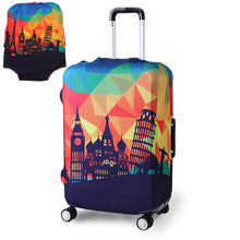 Load image into Gallery viewer, TRIPNUO Thicker Blue City Luggage Cover Travel Suitcase Protective Cover for Trunk Case Apply to 19''-32'' Suitcase Cover