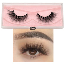 Load image into Gallery viewer, Visofree Mink Eyelashes 100% Cruelty free Handmade 3D Mink Lashes Full Strip Lashes Soft False Eyelashes Makeup Lashes E11