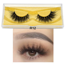 Load image into Gallery viewer, Visofree Mink Eyelashes 100% Cruelty free Handmade 3D Mink Lashes Full Strip Lashes Soft False Eyelashes Makeup Lashes E11