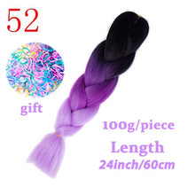 Load image into Gallery viewer, LISI HAIR 24 Inch Braiding Hair Extensions Jumbo Crochet Braids Synthetic Hair style 100g/Pc Pure Blonde Pink Green