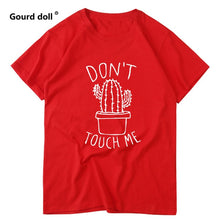 Load image into Gallery viewer, Cactus Printed Women's T-Shirt Cotton Harajuku Summer Female Top Tee For Lady Girl Funny Round neck T-shirts Hipster Tumblr