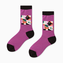 Load image into Gallery viewer, Couples Outdoor Skateboard Sox Autumn/Winter Creative Abstract Art Harajuku Hip Hop Streets Tide Sock Colorful Happy Funny Socks