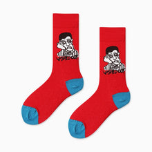 Load image into Gallery viewer, Couples Outdoor Skateboard Sox Autumn/Winter Creative Abstract Art Harajuku Hip Hop Streets Tide Sock Colorful Happy Funny Socks