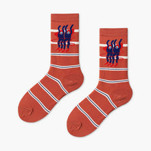 Load image into Gallery viewer, Couples Outdoor Skateboard Sox Autumn/Winter Creative Abstract Art Harajuku Hip Hop Streets Tide Sock Colorful Happy Funny Socks