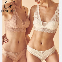 Load image into Gallery viewer, CINOON Fashion Sexy Bra set Women's push up Lace Underwear Panties Thin breathable bra set Jacquard Sexy Underwear Free Shipping