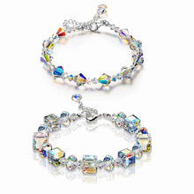 Load image into Gallery viewer, Women's Tennis Bracelet Luxury Exquisite Aurora Square Geometric Polygon Beads Crystal Bracelet Female Charm Accessories Gift