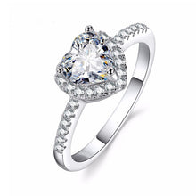 Load image into Gallery viewer, KISS WIFE Classic Engagement Ring 6 Claws Design AAA White Cubic Zircon Female Women Wedding Band CZ Rings Jewelry