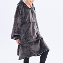 Load image into Gallery viewer, Winter Thick Comfy TV Blanket Sweatshirt Solid Warm Hooded Blanket Adults and Children Fleece Weighted Blankets for Beds Travel
