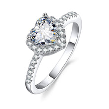 Load image into Gallery viewer, Fashion Crystal Heart Shaped Wedding Rings Women's Zircon Engagement Rings Glamour Jewelry