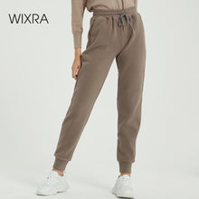 Load image into Gallery viewer, Wixra Women Casual Velvet Pants Autumn Winter Lady's Thick Wool Pants Women's Clothing Lace-up Long Trousers