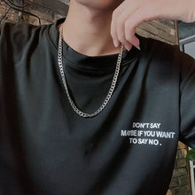 Load image into Gallery viewer, HUANZHI 2020 New Personality Cross Square Metal Multilayer Hip hop Long Chain Cool Simple Necklace For Women men Jewelry Gifts