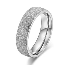 Load image into Gallery viewer, KNOCK High quality Fashion Simple Scrub Stainless Steel Women 's Rings 2 mm Width Rose Gold Color Finger Gift For Girl Jewelry