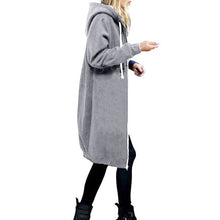 Load image into Gallery viewer, High quality Women Casual Long Zipper Hooded Jacket Hoodies Sweatshirt Vintage Streetwear Plus Size Outwear Hoody Coat Clothing