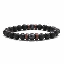 Load image into Gallery viewer, 18 Style Natural Stone Bead Bracelet Rock Hip-Hop Rock Street Culture Colorful Stone Man Bracelet Fashion Trendy Men Jewelry