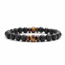 Load image into Gallery viewer, 18 Style Natural Stone Bead Bracelet Rock Hip-Hop Rock Street Culture Colorful Stone Man Bracelet Fashion Trendy Men Jewelry