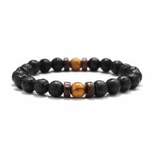 Load image into Gallery viewer, 18 Style Natural Stone Bead Bracelet Rock Hip-Hop Rock Street Culture Colorful Stone Man Bracelet Fashion Trendy Men Jewelry