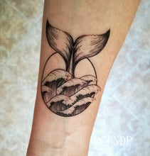 Load image into Gallery viewer, Waterproof Temporary Tattoo Stickers Moon Hill forest star Fake Tatto Flash Tatoo Tatouage Body Art Hand Foot for Girl Women Men