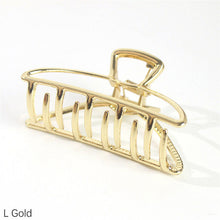 Load image into Gallery viewer, 2020 Women Girls Geometric Hair Claw Clamps Hair Crab Moon Shape Hair Clip Claws Solid Color Accessories Hairpin Large/Mini Size