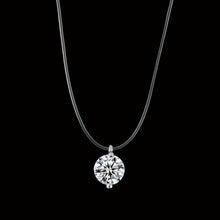 Load image into Gallery viewer, 2020 New mermaid tear necklace Meteorite pendant transparent fishing line Invisible women's necklace Jewelry clavicle chain